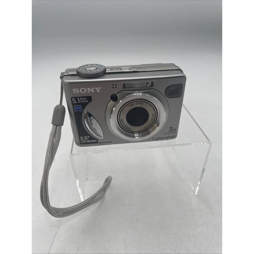 Sony Cyber-shot DSC-W5 5.1MP Digital Camera 3x Zoom+Battery+SD Card+Case